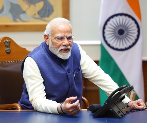 India's prime minister Narendra Modi. Photograph: Government of India
