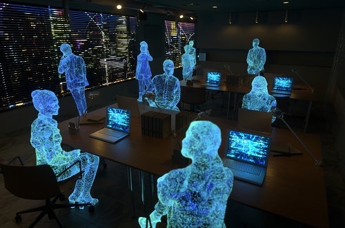 Blue AI Figures iStock XH4D