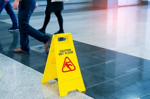 Slip Warning Sign iStock kynny