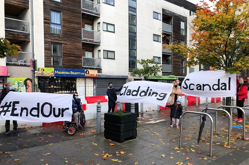 Cladding protest