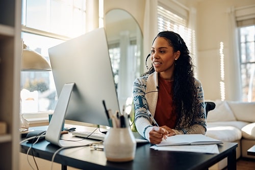 Woman WFH iStock